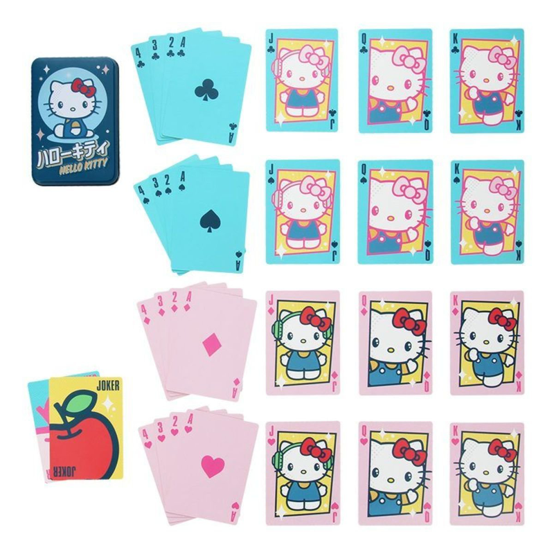 Paladone sanrio hello kitty playing cards &sigma;&epsilon; &mu;&epsilon;&tau;&alpha;&lambda;&lambda;&iota;&kappa;ό &kappa;&omicron;&upsilon;&tau;ί &mu;&epsilon; 52 &kappa;ά&rho;&tau;&epsilon;&sigmaf; & 2 jokers pp13294hk, , medium-null