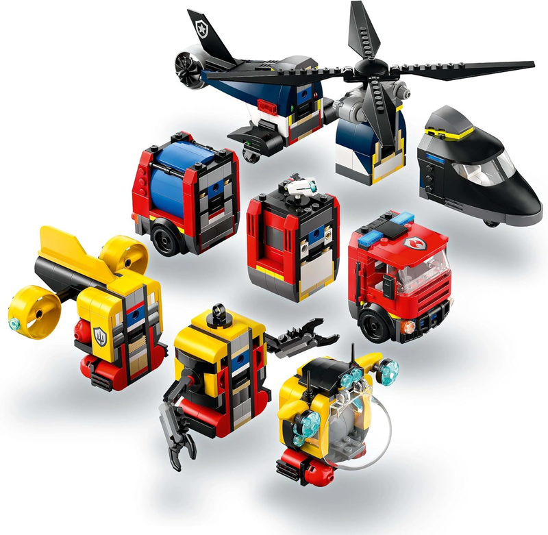Lego city helicopter, fire truck & submarine remix 60462 &gamma;&iota;&alpha; &eta;&lambda;&iota;&kappa;ί&epsilon;&sigmaf; 7+ 874&tau;&mu;&chi;, , medium-null