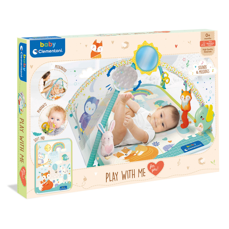 As baby clementoni for you newborn baby soft activity gym play with me 0m+ 17247, , medium-null