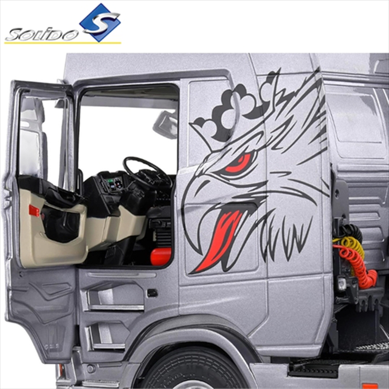 Solido 1/24 2023 scania 580s highline, silver, , medium-null