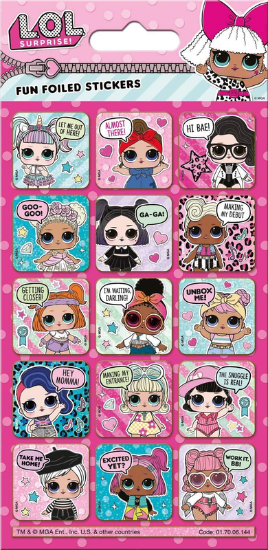 L.o.l. Surprise! Fun foiled stickers, , medium-null