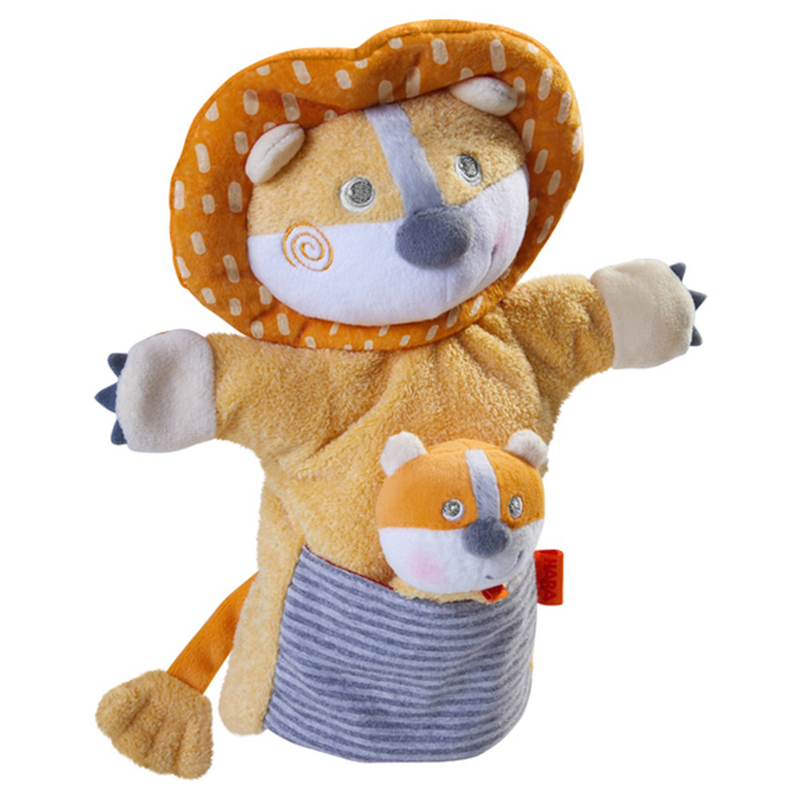 Haba puppet lion with cub, , medium-null