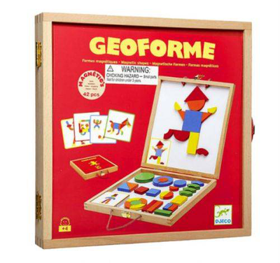 Djeco wooden magnetics geoform