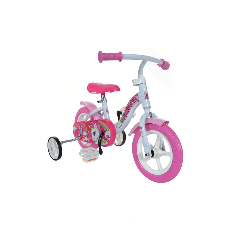 Product image: Dino bikes 108l-un unicorn bike, white & pink, , medium-null