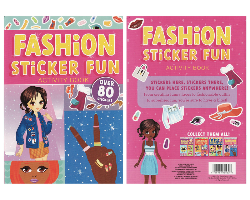 Fashion sticker fun activity book: unleash your inner fashionista, , medium-null
