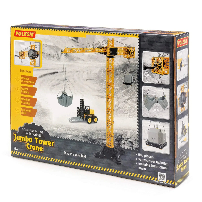 Mega tower crane construction set with forklift, , medium-null