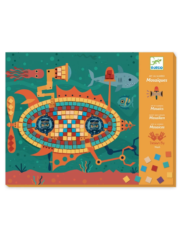 Djeco mosaics creative kit for kids, , medium-null