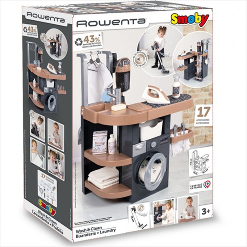 Smoby rowenta washclean laundry 7600330327, , medium-null