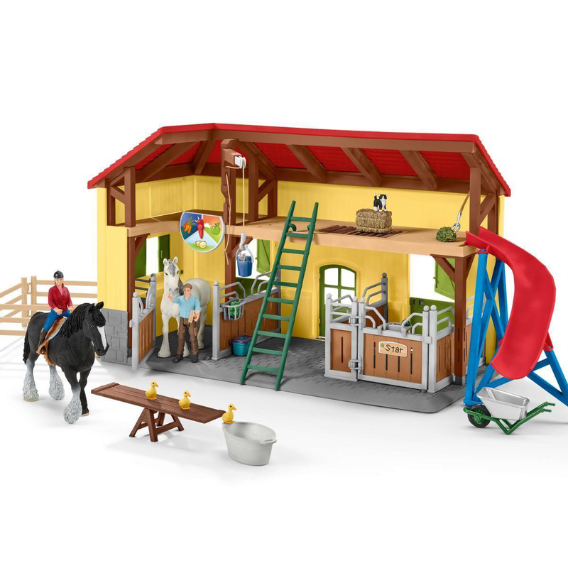 Schleich 42485 rider stable playset, , medium image number null