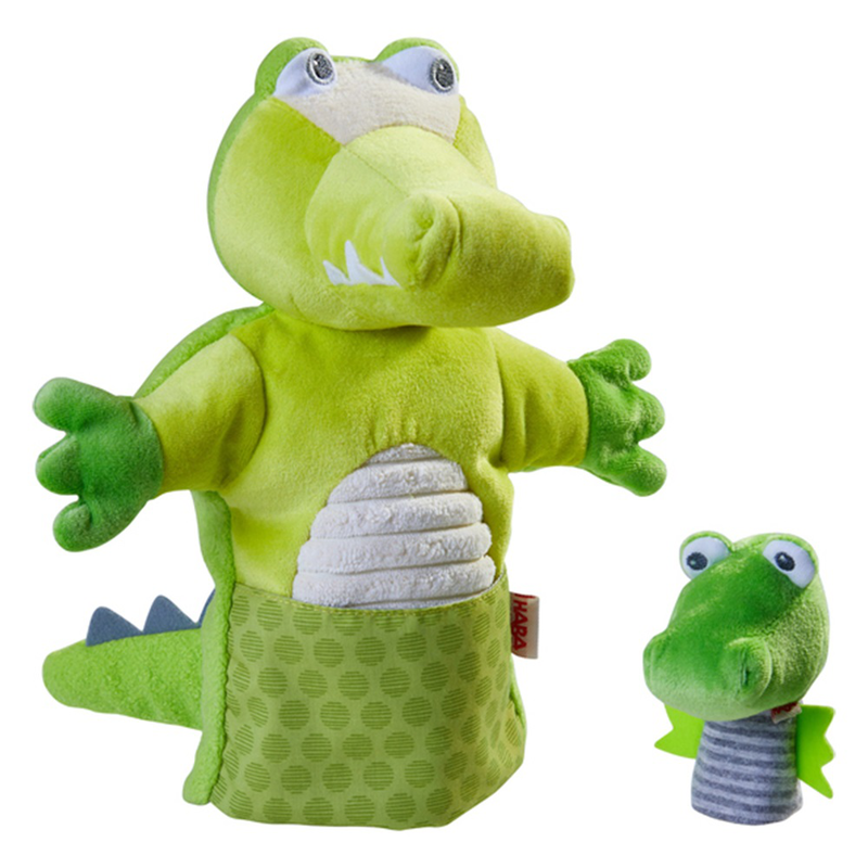 Product image: Haba puppet crocodile with hatchling, , medium-null