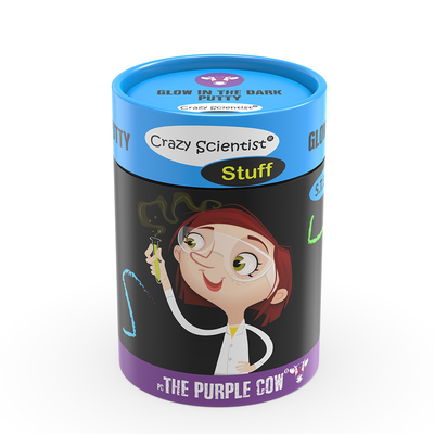 Purple cow crazy scientist stuff - glow in the dark putty, , medium