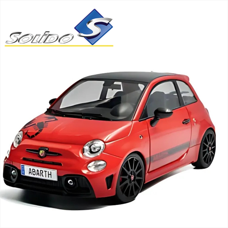 Solido 1/18 2022 fiat 500 f595 abarth, red rosso maranello, , medium image number null