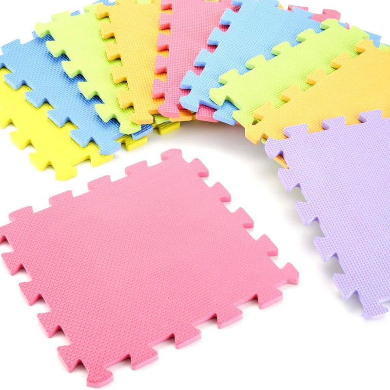 Product image: Παιδικό πάζλ χαλάκι πατώματος 9 τεμαχίων 32x32cm πολύχρωμο, , medium-null
