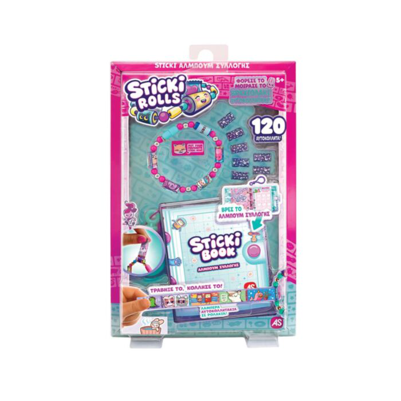 Product image: As sticki rolls bracellet & book with 120 stickers 2000 5y+, , medium-null