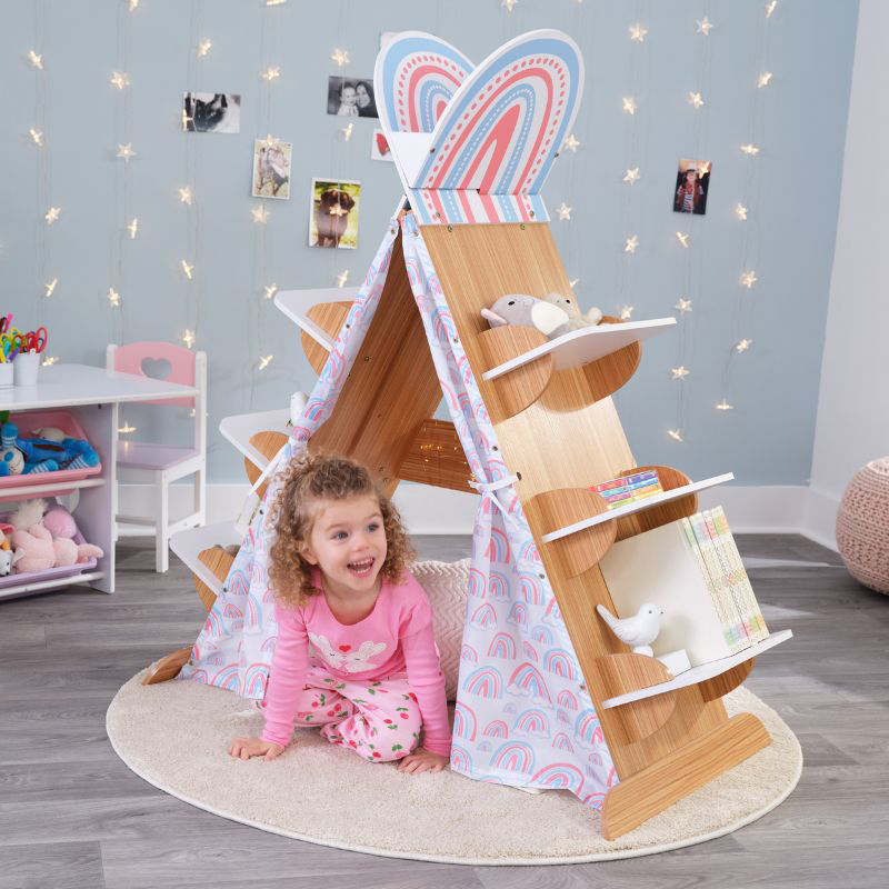 Product image: Kidkraft book nook tent with shelves 20157, , medium-null