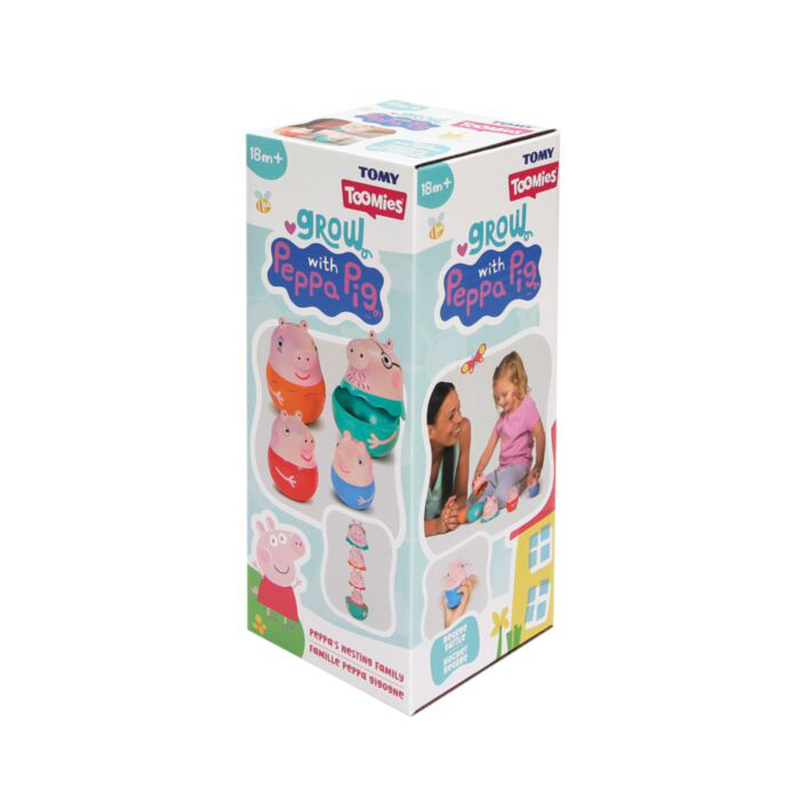 Tomy toomies peppa pig - peppa's nesting family, , medium-null