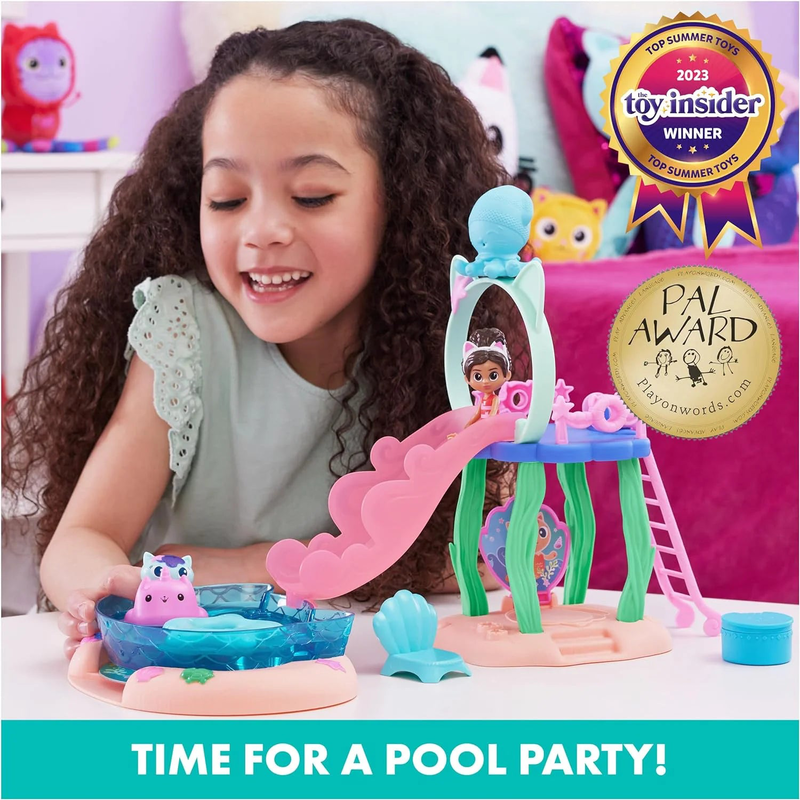 Gabby's dollhouse gabby girl's purr-ific pool playset-null