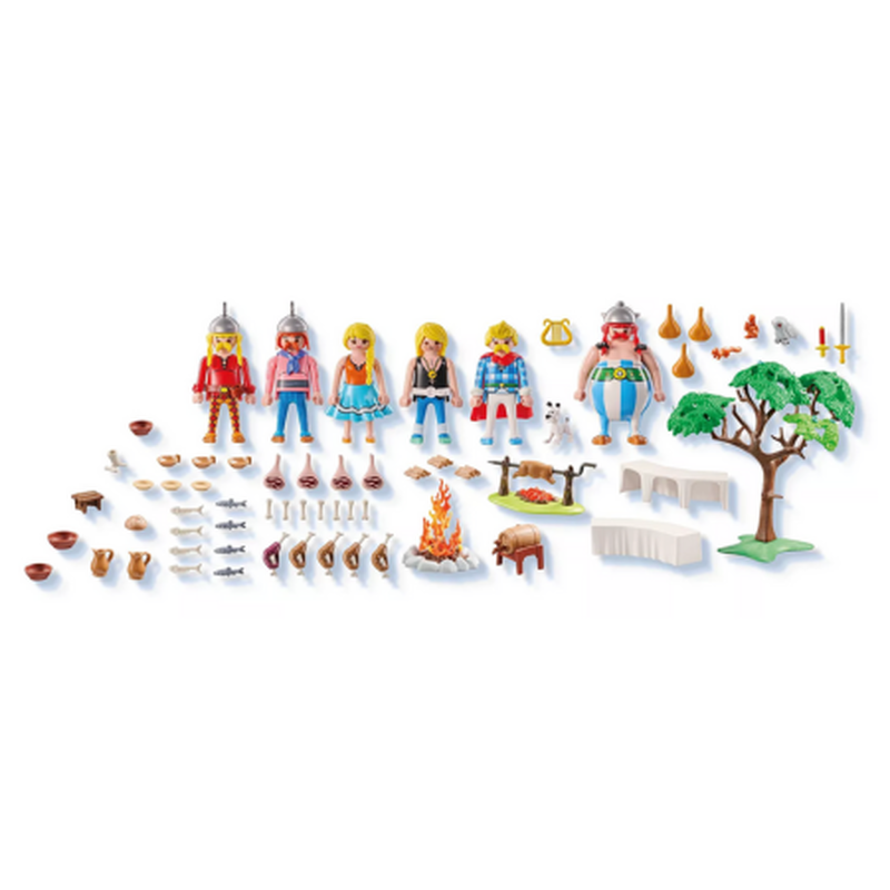 Playmobil asterix - the village banquet 5y+ (71827), , medium-null
