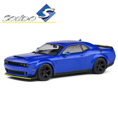 Solido 1/43 2018 dodge challenger srt demon, blue