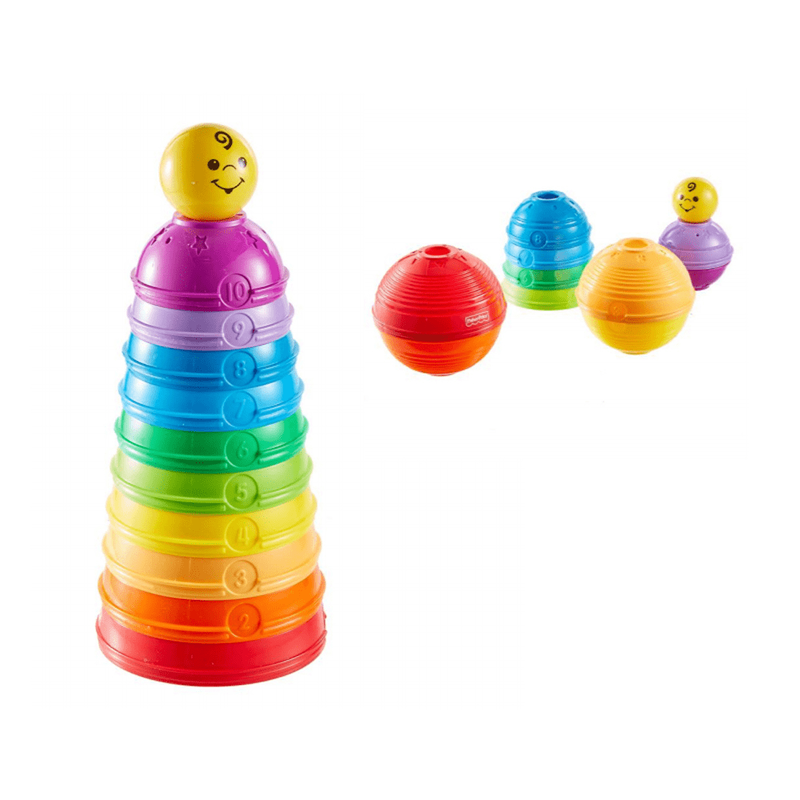 Fisher price brilliant basics stack &amp; roll cups, , medium-null