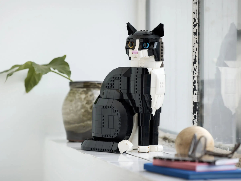 Lego ideas 21349 tuxedo cat, , medium-null