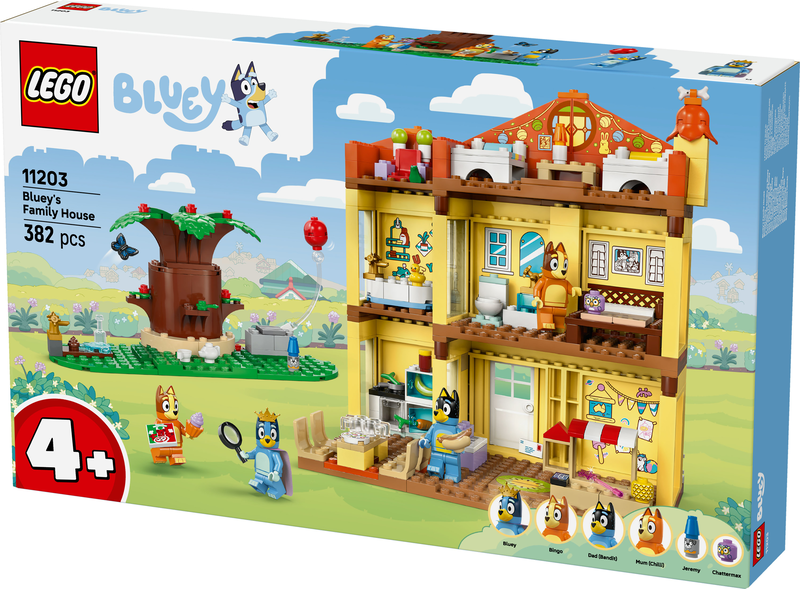 Lego bluey bluey&rsquo;s family house 11203 for ages 4+ 382pcs, , medium-null