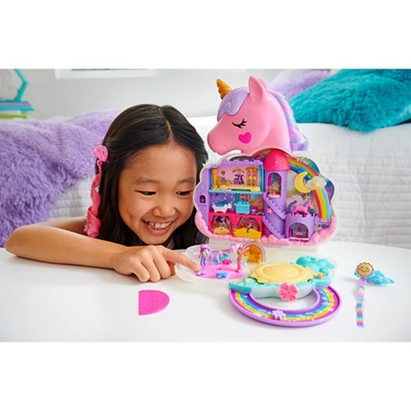 Polly pocket rainbow unicorn salon (hkv51 ) 4y+, , medium-null