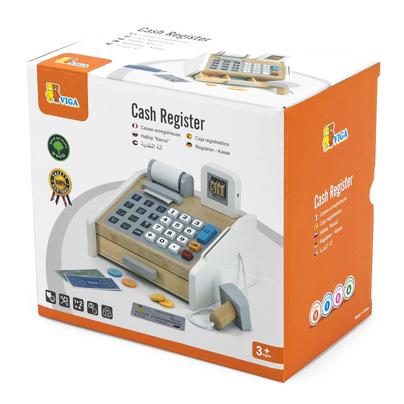 Wooden cash register polarb, , medium-null