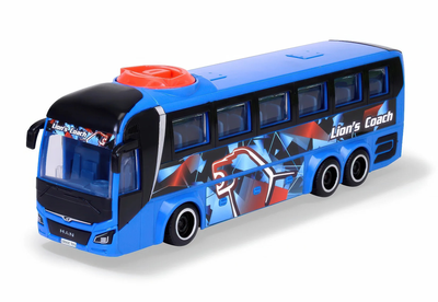 Dickie toys man lion's blue coach bus 27cm