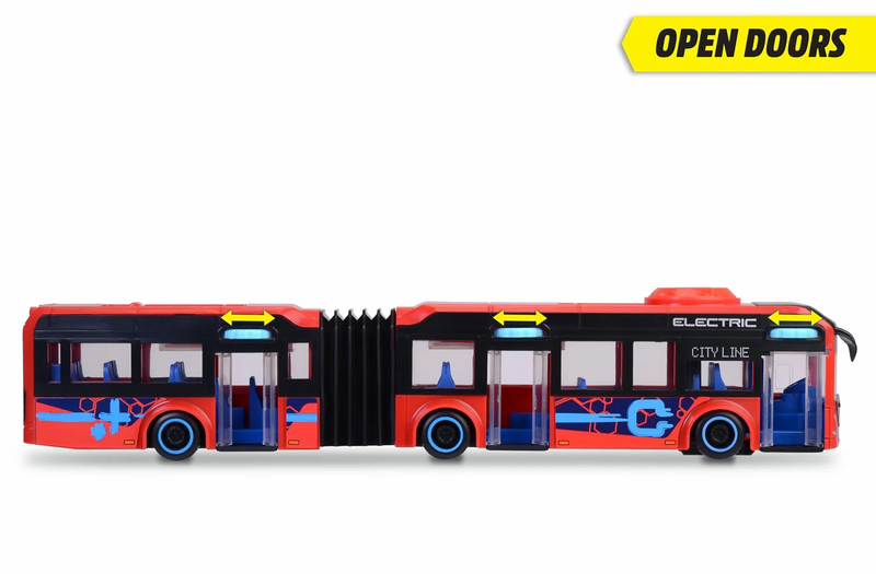 Dickie toys volvo 7900 e articulated city bus 40cm, , medium-null