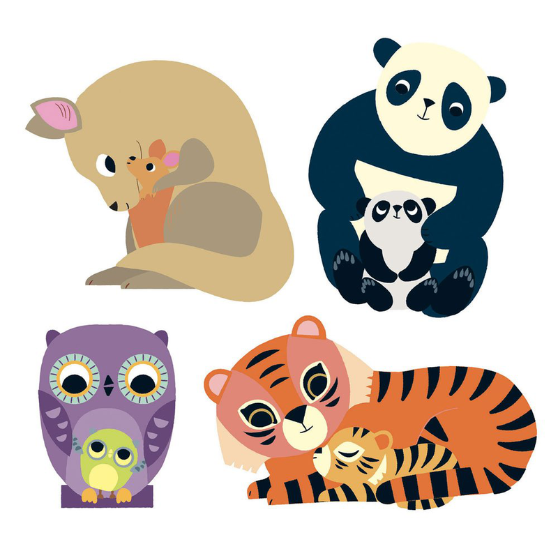 Mama-child big stickers, , medium image number null
