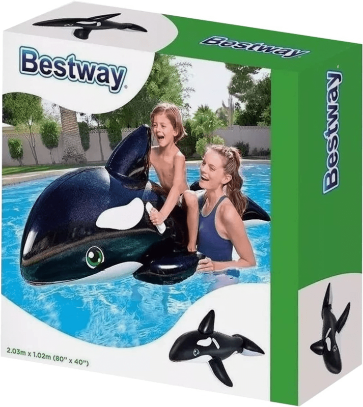 Inflatable jumbo whale pool ride-on, , medium-null