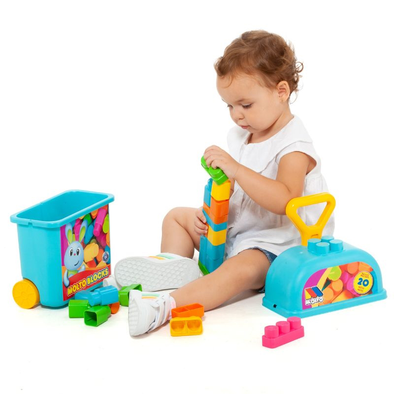 Product image: Molto blocks trolley 20 pcs 24462, , medium-null