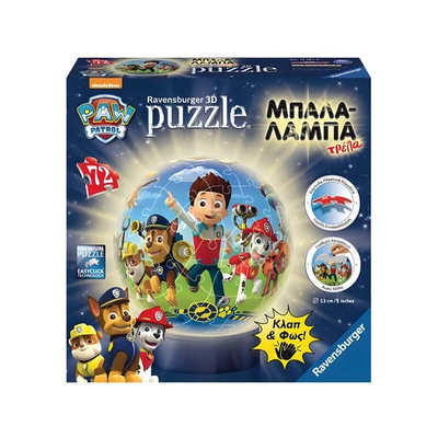 3d μπάλα λάμπα paw patrol 72pcs ravensburger, , medium