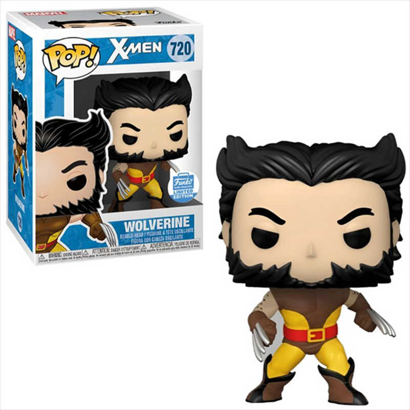 Funko pop! Marvel: x-men wolverine #720 funko shop exclusive limited edition bobble-head, , medium-null