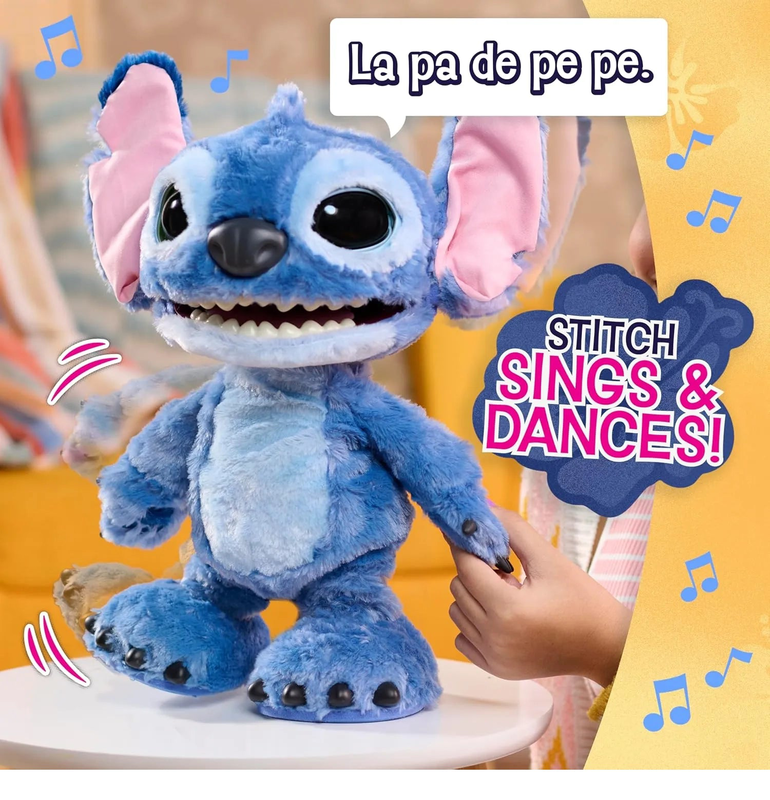 Disney stitch interactive ultimate feature plush 34cm, , medium-null