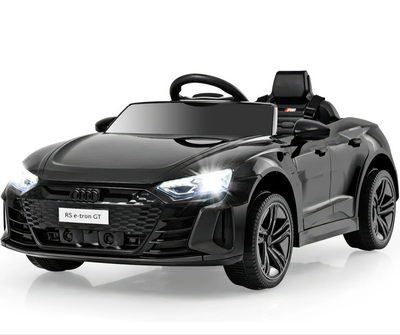 Audi e-tron gt mythos 12v battery ride-on car - black, , medium