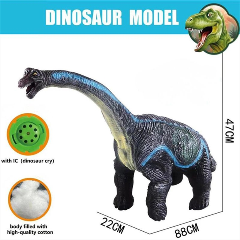 80cm soft rubber filled cotton ic dinosaur 426554, , medium-null