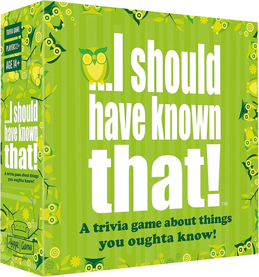 I should have known that trivia game board game, , medium