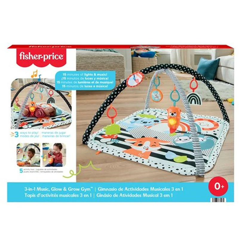 Fisher price 3in1 music glow and grow gym 0+, , medium-null
