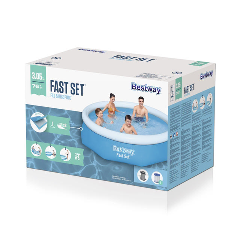 Bestway 57270 fast set round pool 305x76cm - blue, , medium-null