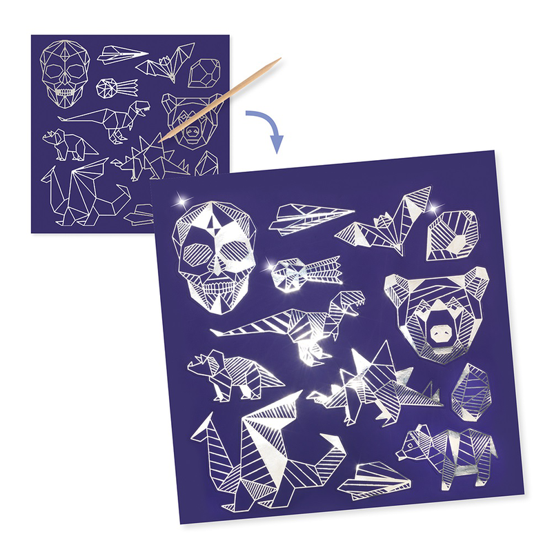 Djeco small gifts for older ones - scratch cards iron, , medium-null