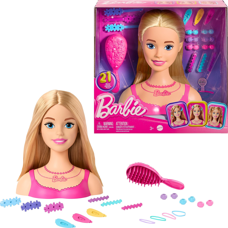 Barbie doll styling head hmd88 3y+, , medium-null