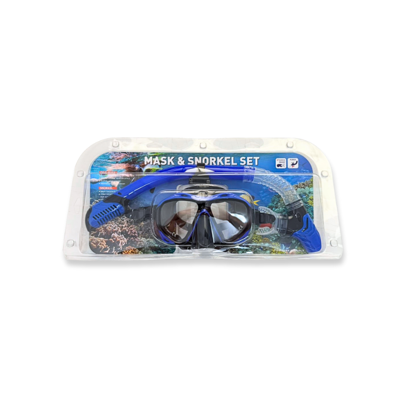 Product image: Diving mask & snorkel set tempered (random selection of colour), , medium-null