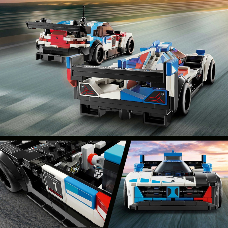Product image: Lego speed champions bmw m4 gt3 & bmw m hybrid v8 race cars, , medium-null
