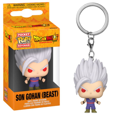 Funko pocket pop!: dragon ball super hero - son gohan beast vinyl figure keychain, , medium