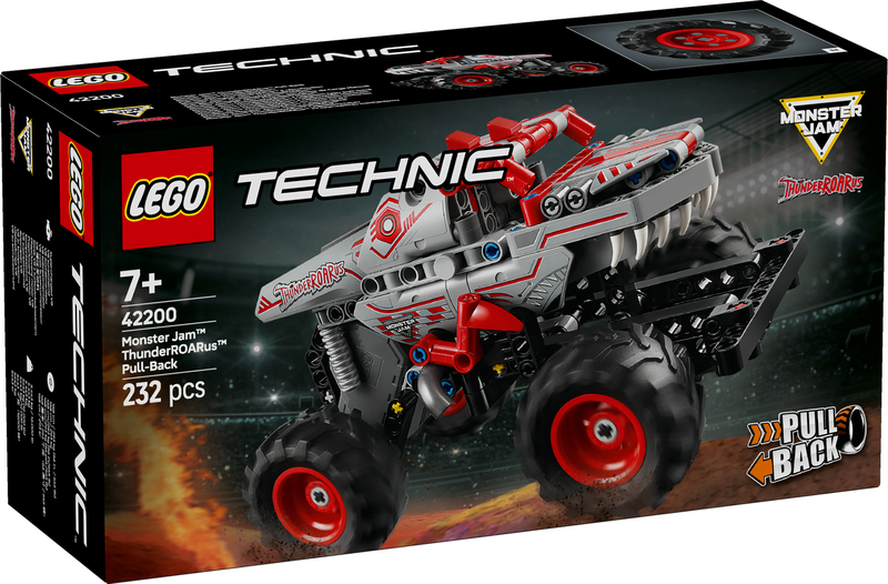 Lego technic monster jam thunderroarus 42200 for ages 7+ 232pcs, , medium-null