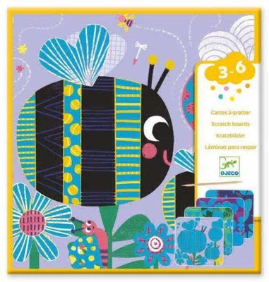 Djeco small gift for little ones - scratch cards bugs
