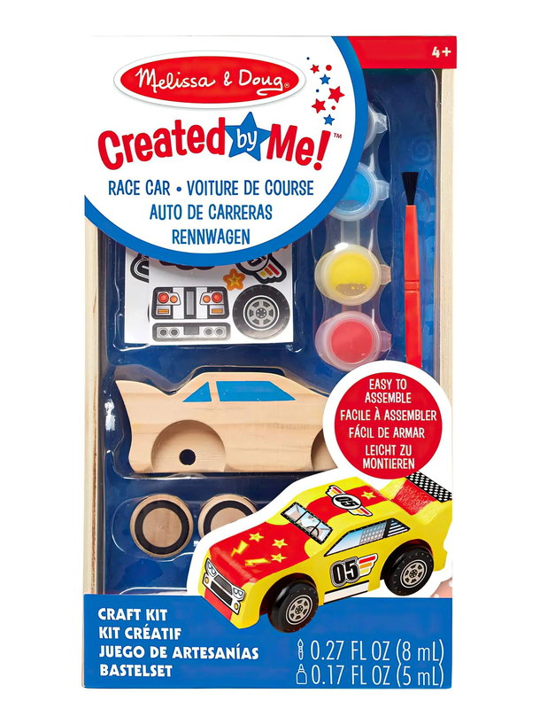 Melissa & doug created by me! Race car wooden craft kit image number null