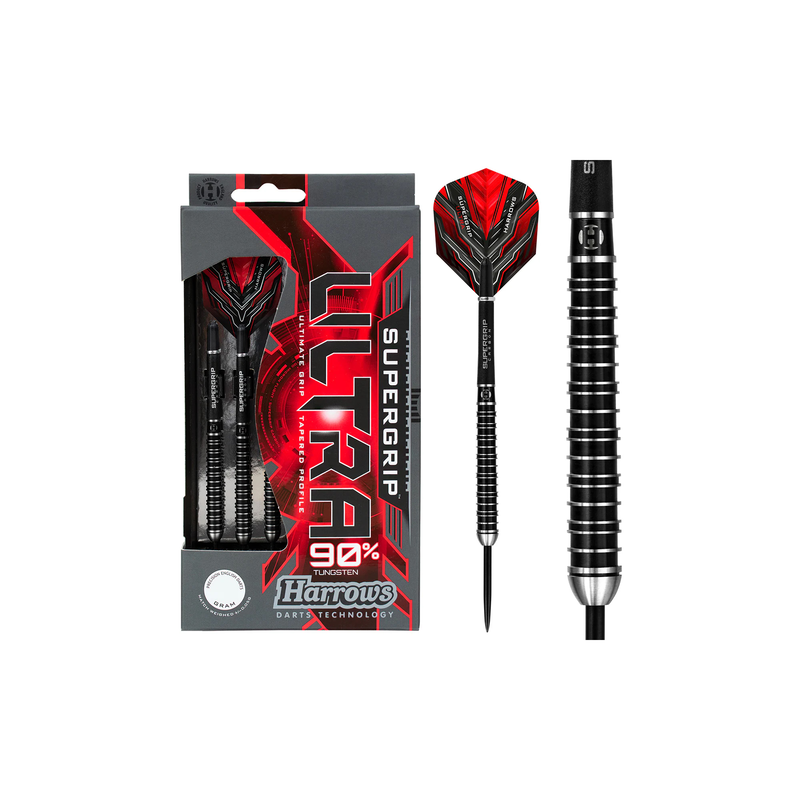 Harrows supergrip ultra 90% tungsten steel tip darts 28gr, , medium-null